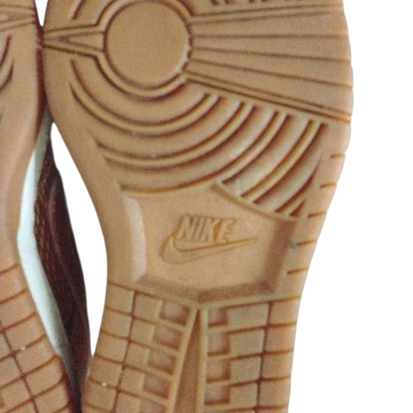 Nike Dunk Sky High Cut Out Metallic Pink Wedge Sneakers Size 7.5 Rare - Picture 11 of 13